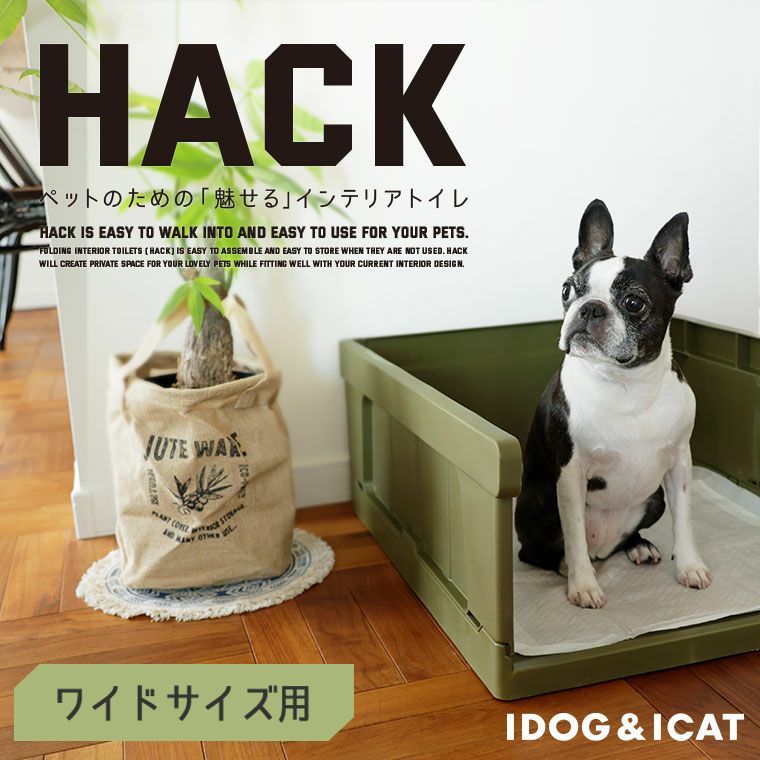 【iDog】HACK　犬用インテリアトイレワイドサイズ用