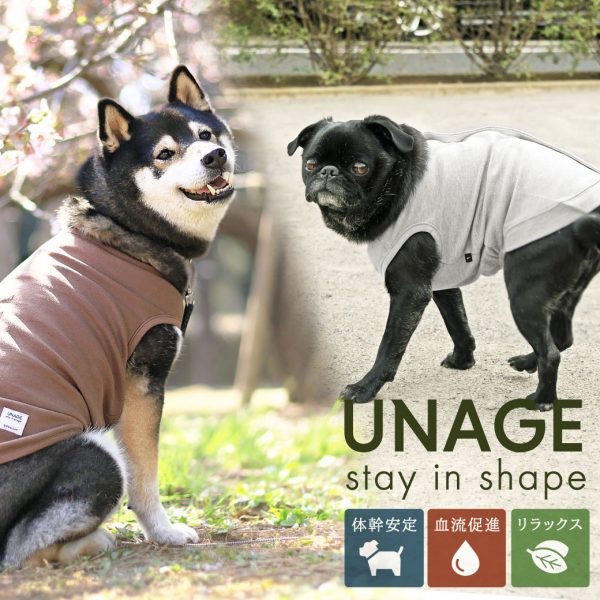 【2022年春夏版】シニア期や病気のペットが快適に過ごせるように開発した新しい機能性ペット用ウェア「UNAGE（アンエイジ）」