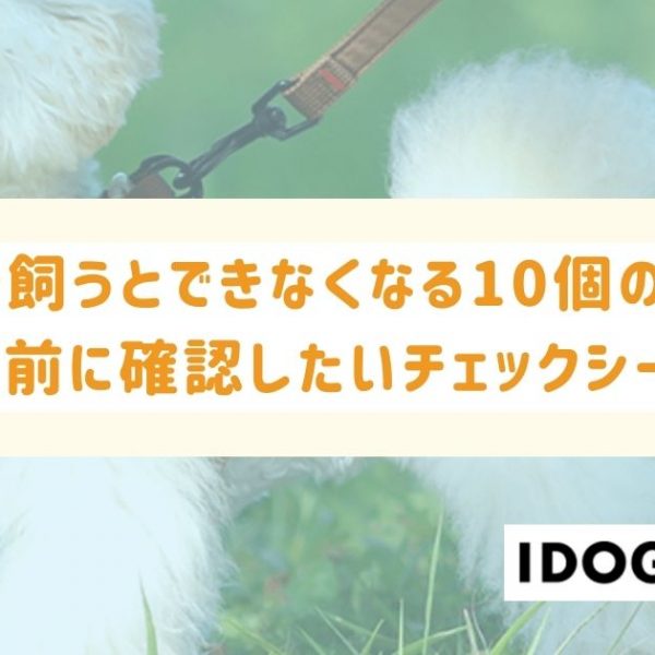 犬を飼うとできなくなる10個のこととは？飼う前に確認したいチェックシートも