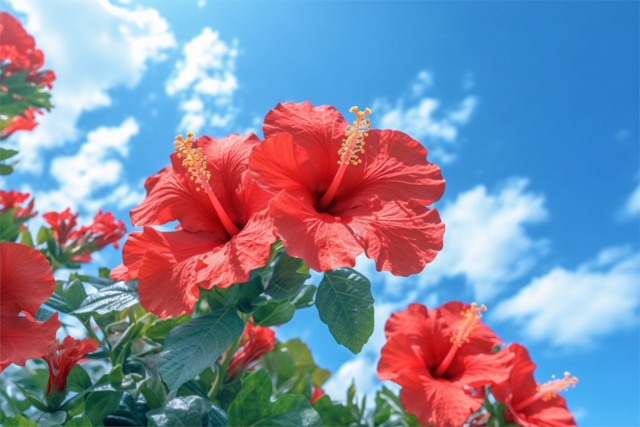 夏の犬の散歩で危険な夏の花・ハイビスカス