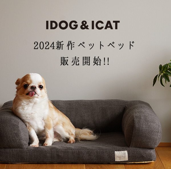2024年の新作IDOG&ICATオリジナルペットベッド類を2024年2月7日より順次販売。長くご愛用いただけるウレタンフォームの高品質ベッドなど、ペットに優しいベッドで愛犬・愛猫に心地よい眠りを