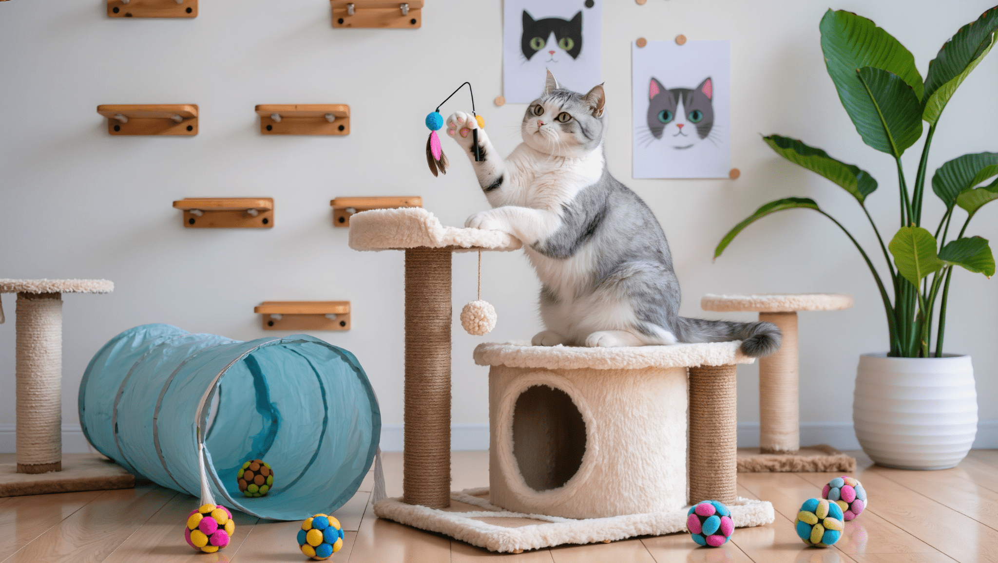 散歩の代わりに！室内で愛猫を満足させるストレス解消法