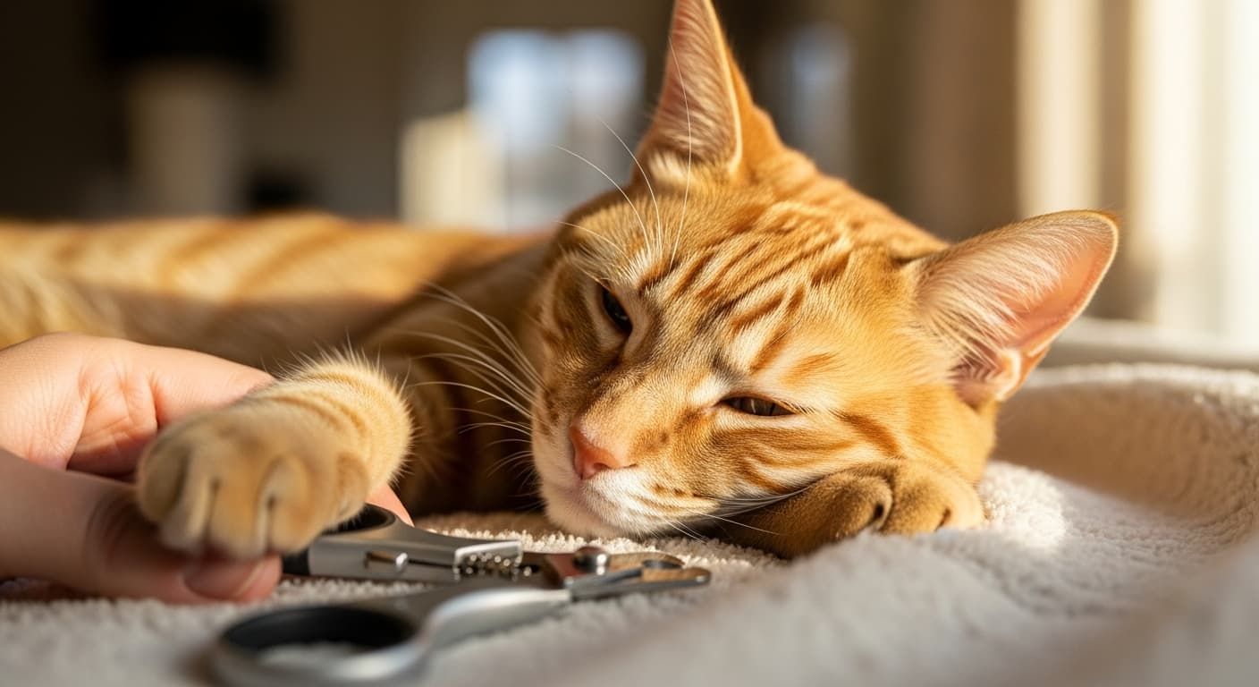 嫌がる猫に爪切りをするための対策