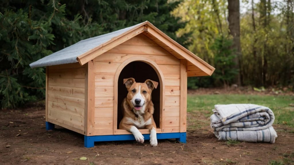外飼い犬の寒さ対策