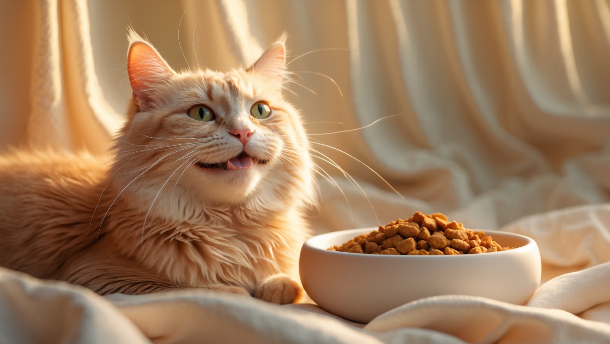 老猫の食事