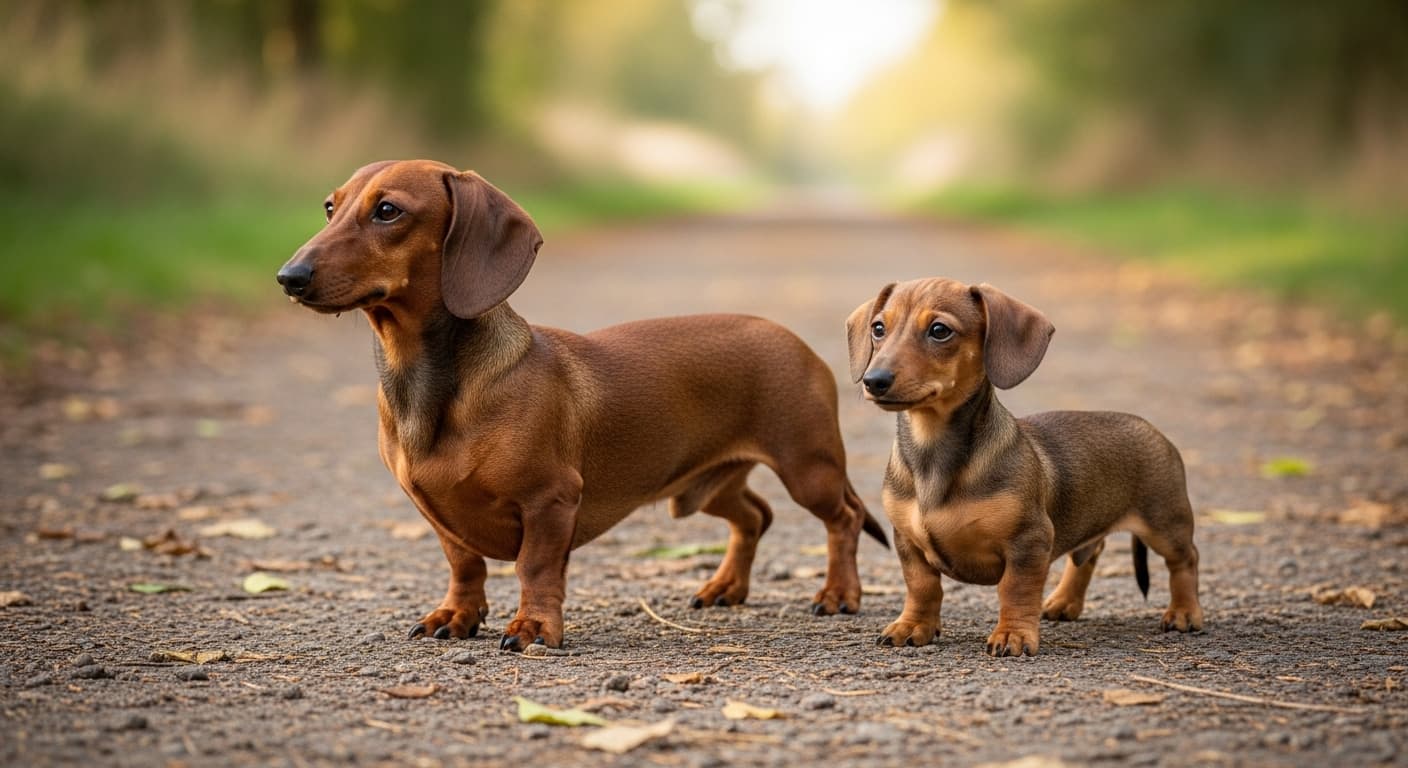 ダックスフンドの種類と見分け方（ミニチュア・カニンヘン）