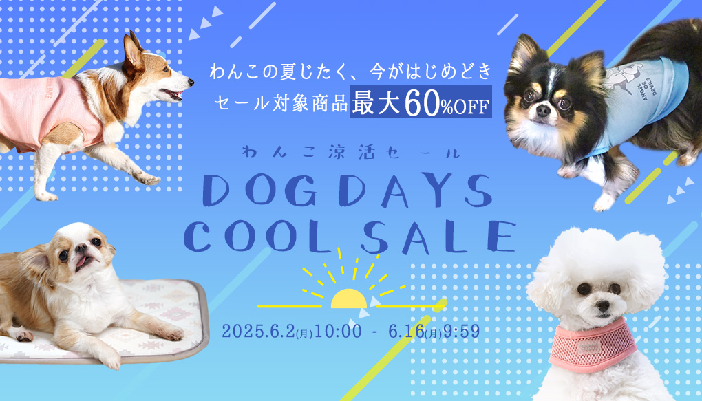 MAX60％OFF！わんこの涼活セール