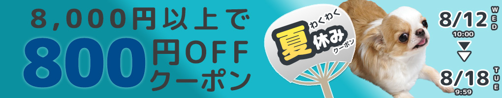 iDog8,000円以上のお買い物で800円OFFクーポン