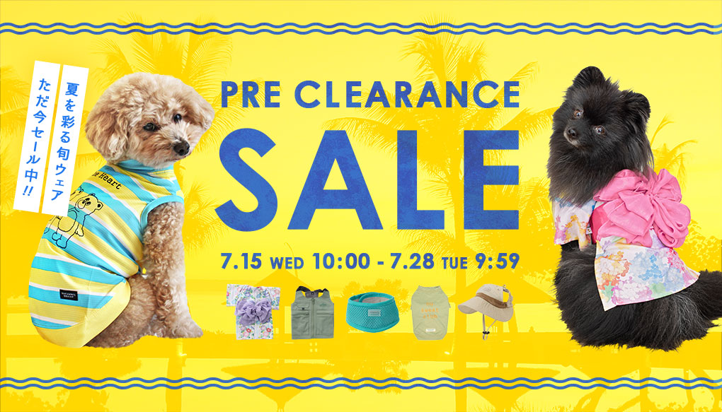 夏を彩る旬ウェアがSALE価格に★プレクリアランスセール