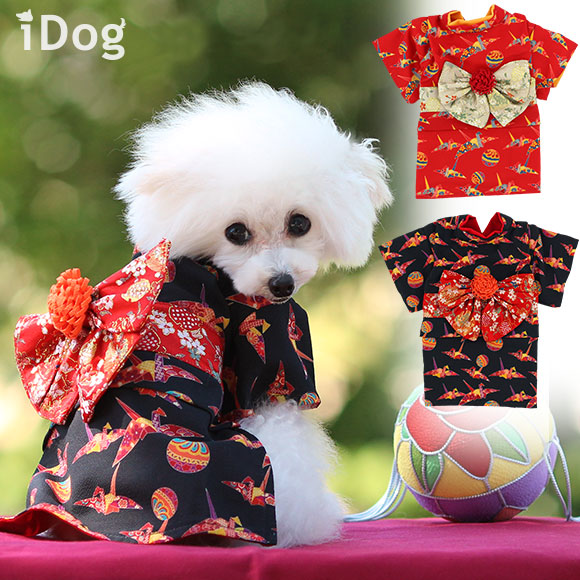 Idog Icat本店 Idog 愛犬用雅着物 折り鶴と鞠 アイドッグ 犬猫ペット用品通販のidog Icat ペット 犬 服