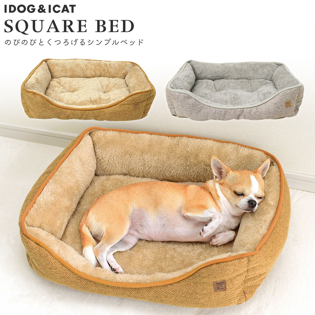 Idog Icat パイピングスクエアベッド 犬猫ペット用品通販 Idog Icat ペット 犬 ベッド