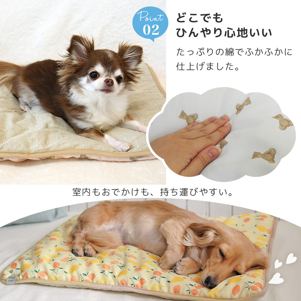 IDOG　チェック柄ホットマット4枚セット