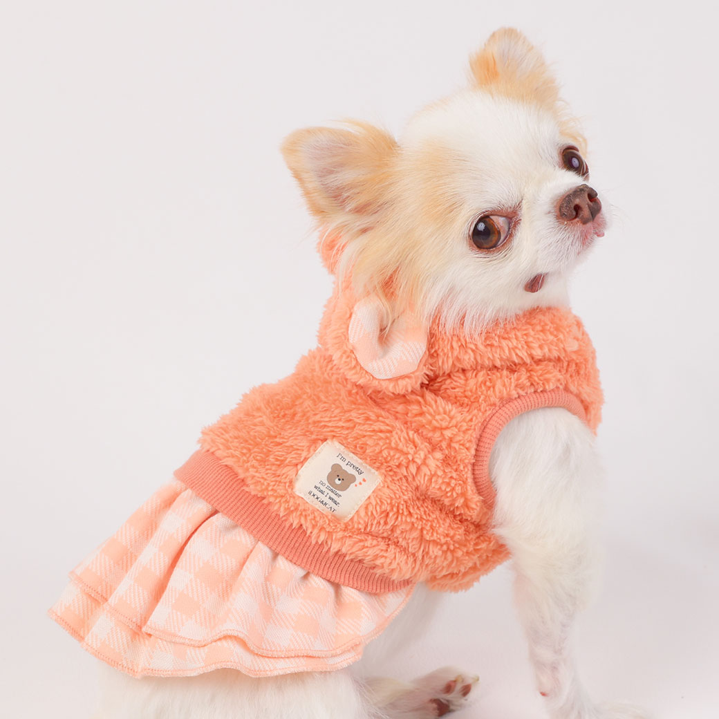 iDog くま耳パーカーワンピ アイドッグ-犬猫ペット用品通販 IDOGICAT|ペット 犬 洋服