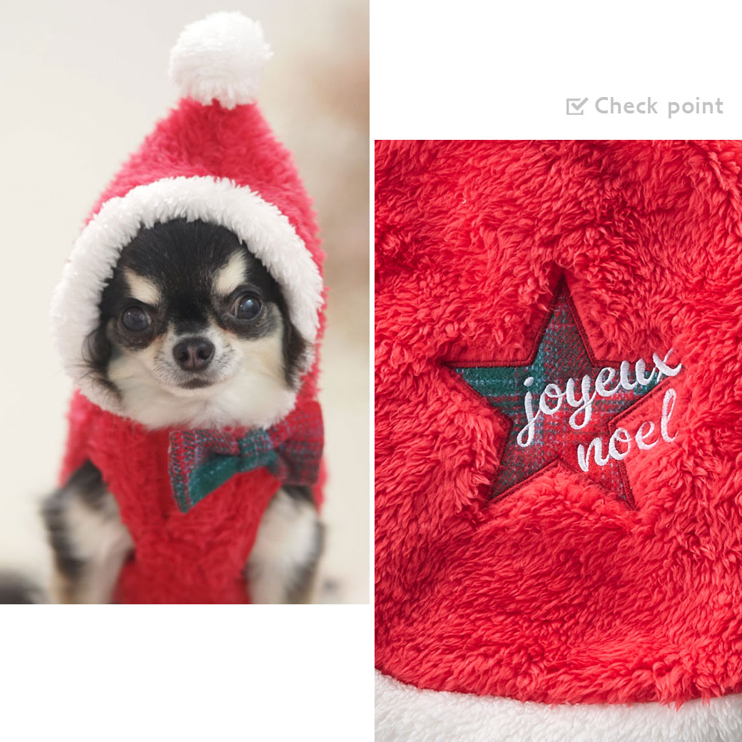 iDog ふわふわサンタウェア アイドッグ-犬猫ペット用品通販