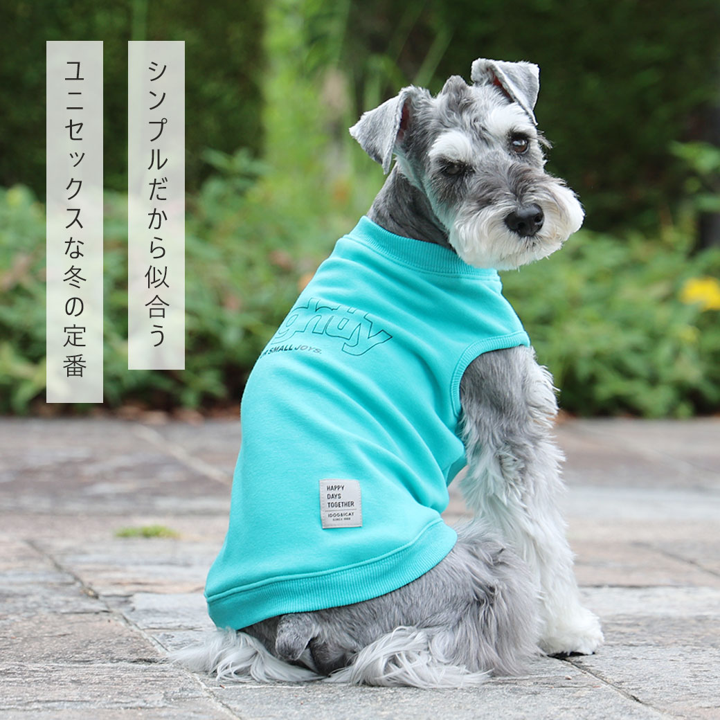 犬 服 【 犬 服 タンク 】iDog 裏起毛バックプリントタンク アイドッグ【 犬服 冬 秋服 袖なし 】 犬の服 犬服