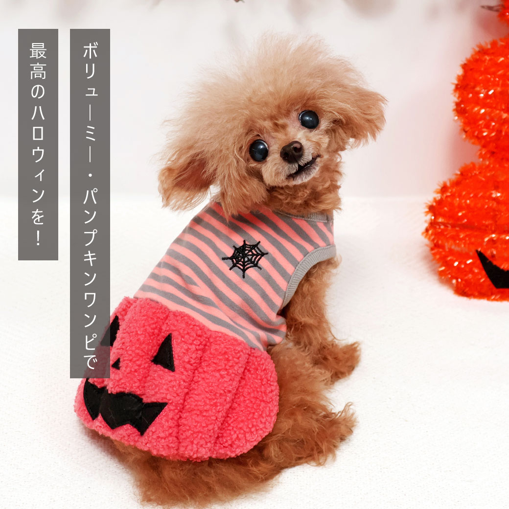 スカート ワンピ ドレス フリル 犬 服 iDog パンプキンワンピ アイドッグ 犬の服 犬服