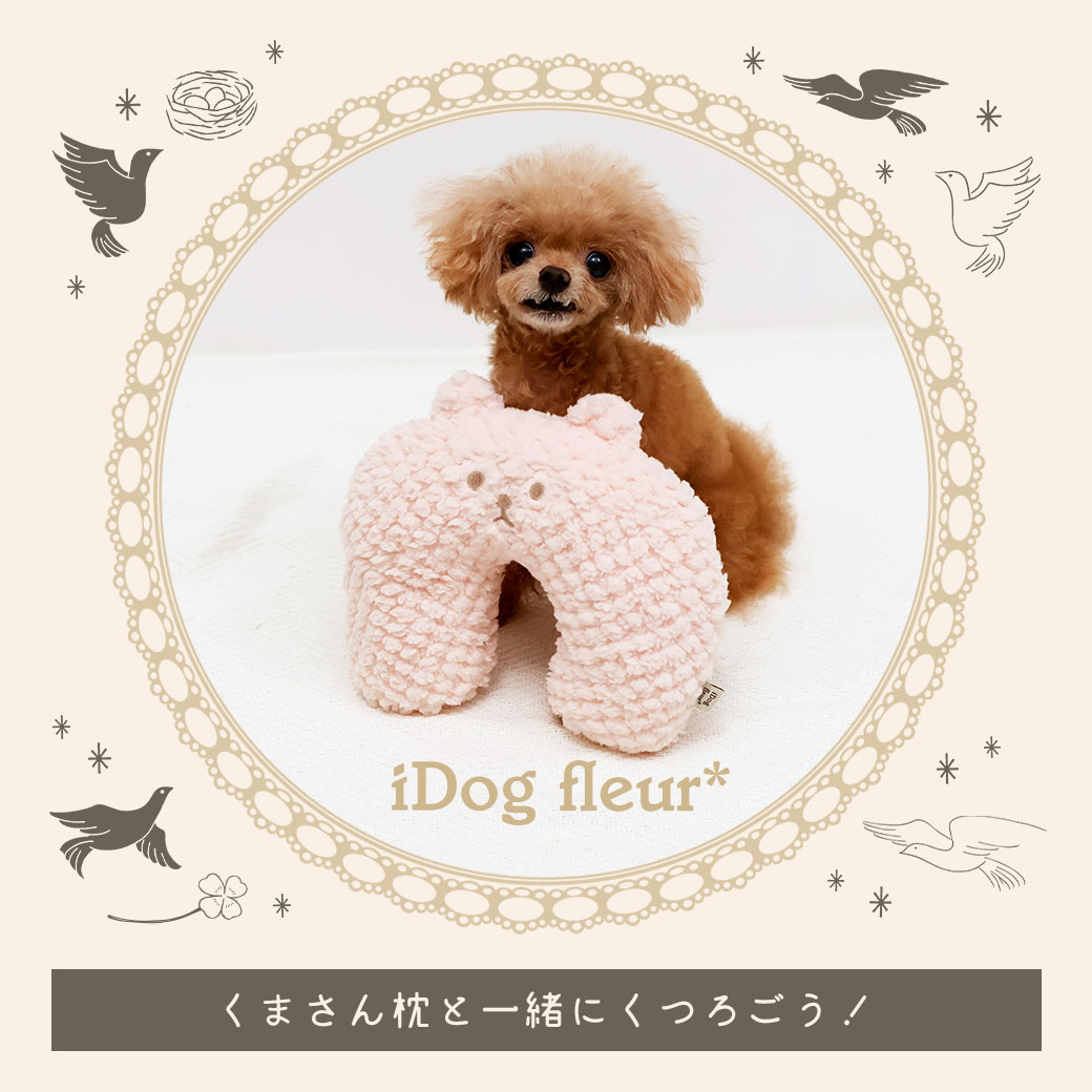 犬 猫 ベッド IDOG&ICAT iDog fleur くまさんピロー アイドッグ ベッド クッション マット ソファ カドラー